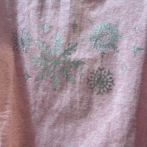 NWT American Girl sparkly silver skirt and pink snowflake tshirt—it’s a set!